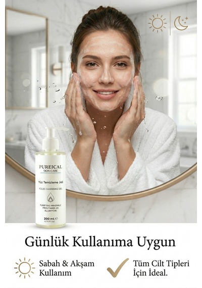 Pureical Nemlendirici Yüz Temizleme Jeli 200 ML