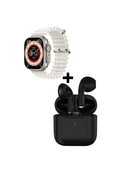 GS8 Watch 8 Ultra Akıllı Saat Beyaz Watch + Siyah Pro5 Benzeri Bluetooth Kulaklık Hediye (İthalatçı Garantili) GS8 Watch 8 Ultra Akıllı Saat Beyaz Watch + Siyah Pro5 Benzeri Bluetooth Kulaklık Hediye (İthalatçı Garantili)