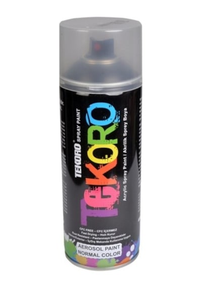 Tekoro Mat Siyah Sprey Boya 400ml 12 Adet