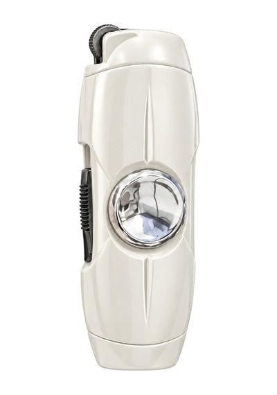 Hunter Tek Torch Pürmüz Beyaz Slim Metal Puro Çakmağı & Stres Çarkı Ack078
