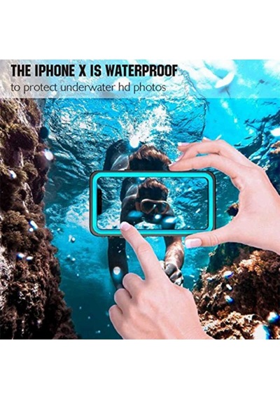 Apple Uyumlu iPhone X İle Kılıf Su Geçirmez 360 Derece Koruma Waterproof Telefon Kılıfı
