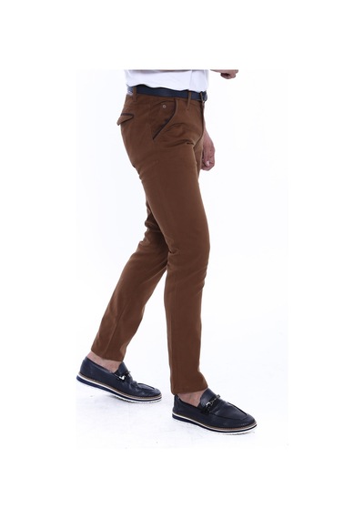 Gabardin Kahverengi Erkek Pantolon - Wessi Siyah