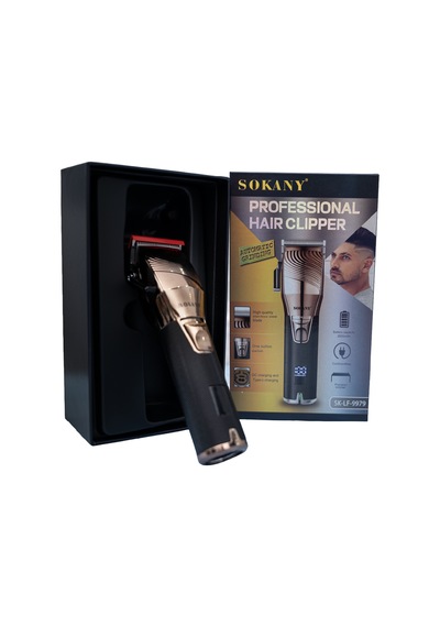 Sokany Şarjlı Saç Kesme Makinesi T-blade Hassas Kesim Sk-lf-9979