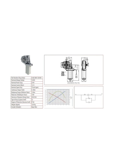 Kormas 12v Cam Kaldırma Motoru sürgülü Otomatik Kapı--kayar Basa N11.10609