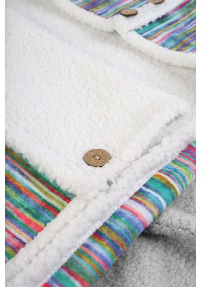 Bebek Dış Kundak Battaniyesi Uyku Tulumu Bebek Arabası Puset Minderi Örtüsü Fluffy Battaniye Bb-504
