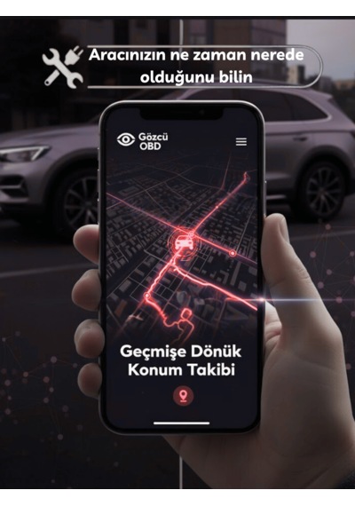 Gözcü Mobil Obd Girişi Araç Gps Takip Cihazı Uyumlu Sistemi Anlık Konum Geçmişe Dönük Konum Takibi Geofence