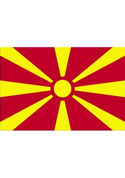 Makedonya 15x22,5 Masa Bayrağı Direksiz