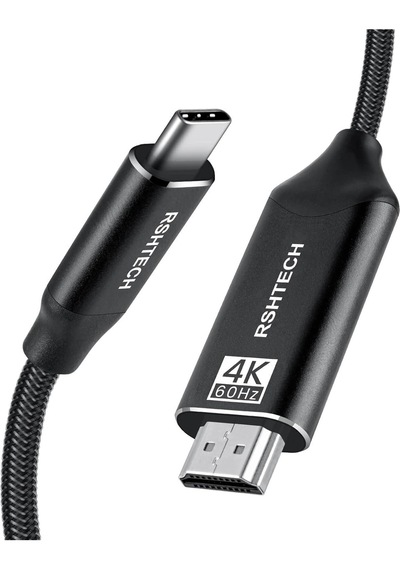 Rshtech Usb C - Hdmı Kablosu 1.8 Metre 4k 60hz Type C - Hdmı Kablosu 4k 60hz Örgü Kablo