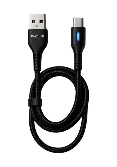 Ferro Re-095 Reshurk Type-c Hızlı Şarj - Ledli - Hasır Kablo 6.0 Amper 66w