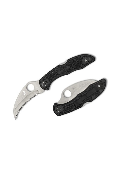 Spyderco Tasman Salt 2 Black Spyderedge Kamp Çakı Siyah