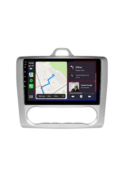Ford Focus Android Multimedya 2006-2011 Dijital Carplay Android Auto Navigasyon 4gb Ram 64gb 9"