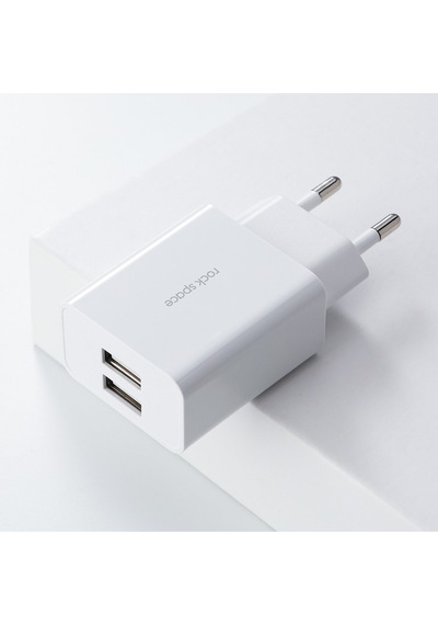 Hızlı Şarj Cihazı Beyaz 5v / 2.4a Çift Usb Çıkışlı