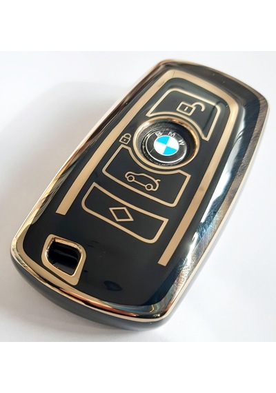 Bmw Uyumlu CAS4 Smart Silikon Kumanda Kılıfı Siyah 4 Buton