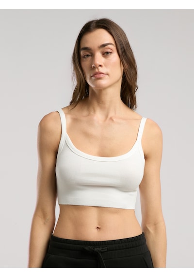 Everlast Ever Relaxed Rib Beyaz Kadın Atlet Büstiyer Beyaz