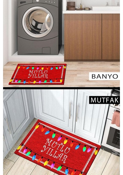 Tr Dekoratif Kapı Önü Paspas, Dış Mekan/ev İçi/banyo/mutfak/yatak Odası/giriş Paspasları Merry Christmas Diğer