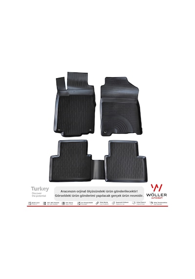 Honda Crv Paspas 2012 2018 Arası 3D Havuzlu Wöller Paspas