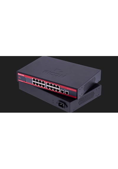 Ricon RSB1623FEP-U 16 Port Ethernet Power Over Ethernet Unmanaged Switch