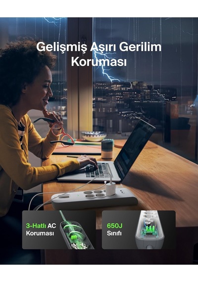 Belkin Surge Plus 6'lı Çoklu Priz