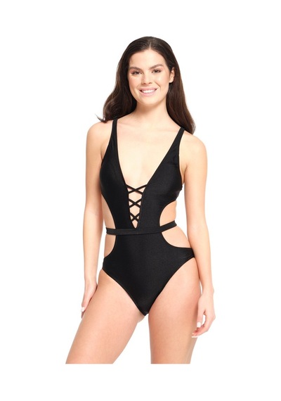 Too Salty Swimwear Siyah Derin Dekolteli Mayokini 23s107st Renkli Çok Renkli