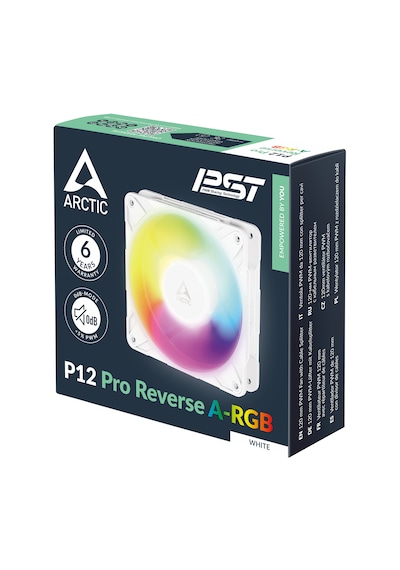 Arctic P12 Pro Reverse ARGB White 120mm 3000RPM 73CFM Yüksek Performans Ters Hava Akışlı Kasa Fanı ACFAN00325A