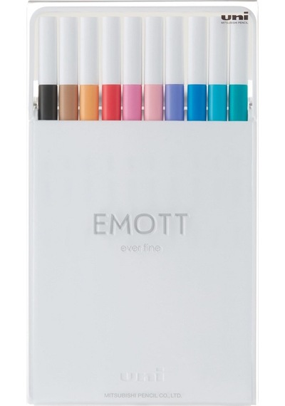 Uni Fıneliner Emott 0.4 Pastel Renkler 10'lu Pem-sy/10c.02