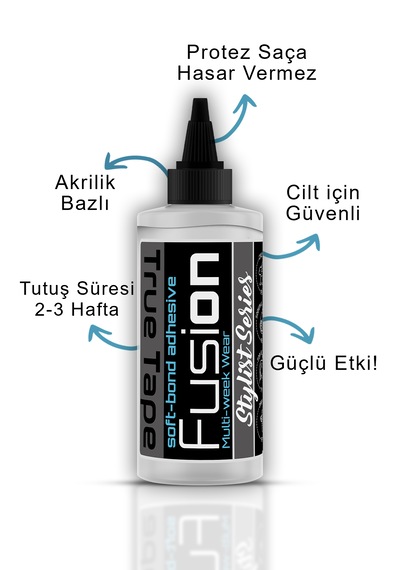 True Tape Fusion Protez Saç Likid Yapıştırıcı 3.4 Fl Oz 100ml