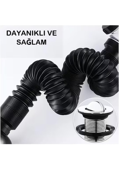Koku Haşere Önleyici Banyo Lavabo Gider Borusu, Genişletilebilir Standart Banyo Ve Lavaboları İçin