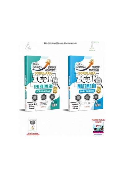 Günay 8. Sınıf Lgs Tüm Dersler 2 Kitaplı Başarı Seti Set 014