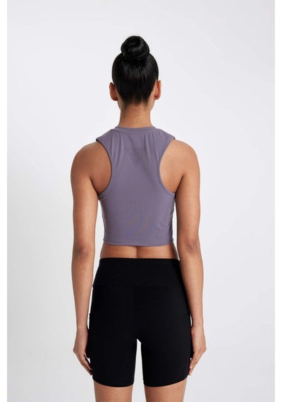 DeFactoFit Crop Bisiklet Yaka Sporcu Atlet D0638AX24AUPR466