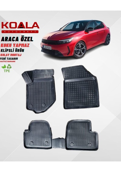 Opel Corsa F 2020-2025 Araca Özel Havuzlu Paspas