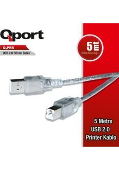 Qport Q-pr5 Usb 2.0 5m Yazıcı Kablosu Cn