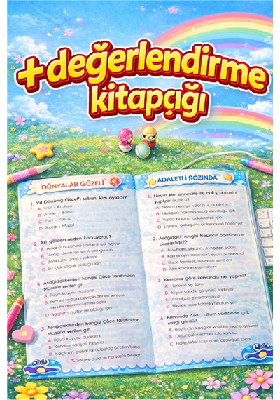 İnci Çocuk Hikayeleri - Resimli 20 Kitap - Setli Kutu - Değerlendirme Kitapçıklı