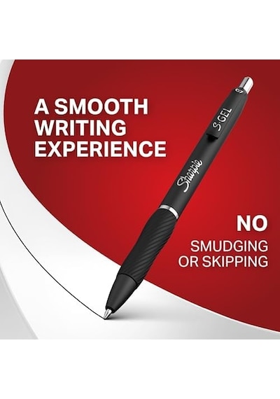 Sharpie S Gel Jel Mürekkepli Kalem, 0.7 Mm, Siyah, Mavi, Kırmızı - 3&apos Lü Bls 124-Pembe