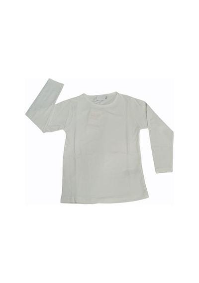 Özdemirli Bebe Basic Düz Bisiklet Yaka Uzun Kollu Likralı Badi Sweat T-shirt Krem