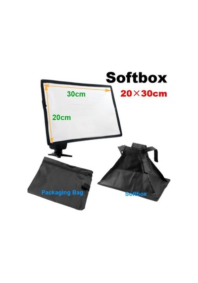 20X30Cm Tepe Flaş için Softbox Diffuser Işık Yumuşatıcı