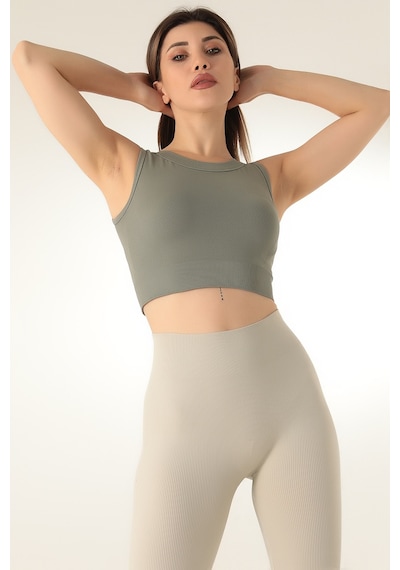 Doremi Dikişsiz Kısa Spor Üst 001