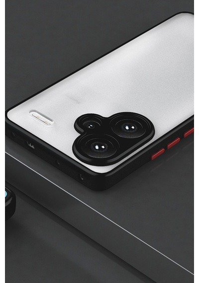 Newface Xiaomi Redmi Note 13 Pro Plus Kılıf Montreal Silikon Kapak - Siyah Siyah