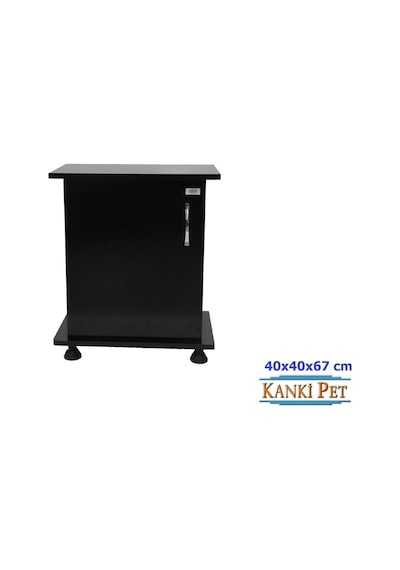 Kanki Pet 40 CM Mdf Akvaryum Sehpa Siyah 40 x 40 x 67 CM