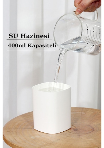 H2o Humidifier 400 Ml Ulrasonik Hava Nemlendirici Buhar Makinesi Ve Aroma Difüzörü H2o 4507