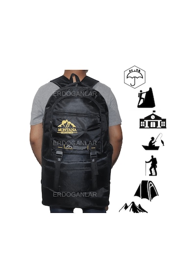 Montana Trekking Sırt Çantası 65 L Siyah