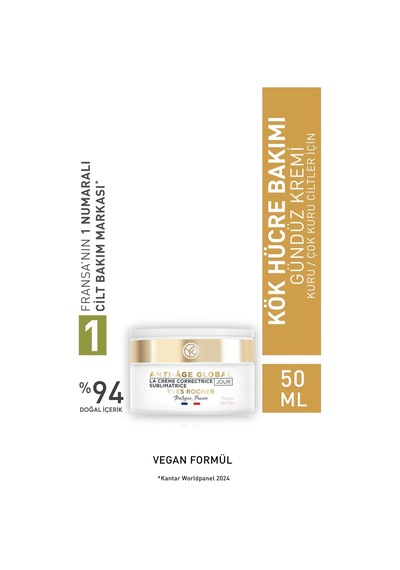 Kuru Ciltlerde Yaşlanma Karşıtı Sıkılaştırıcı, Güçlendirici Ve Canlandırıcı Gündüz Kremi 50ml
