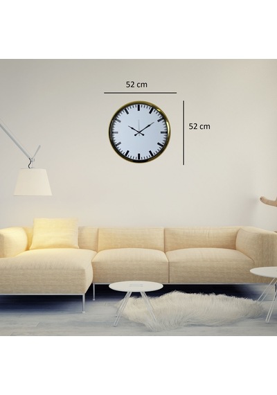 Gold Ivory Prime 52 X 52 Cm Duvar Saati