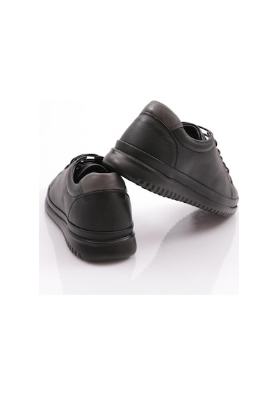 Dgn 9144 Erkek Düz Taban Sneaker Ayakkabi 9144-2505-R1579 Gri - Siyah
