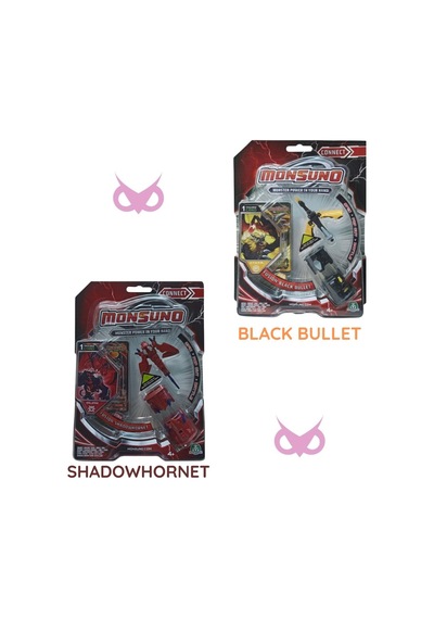 Monsuno Lisanslı 6 Lı Fusion Figür Seti Black Buııet, Shadowhornet, Driftblade, Lock, Backslash, Evo Tek Beden