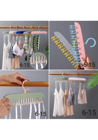 Çok Amaçlı Askılık Düzenleyici Dolap İçi Mutfak, Banyo, Şal, Kravat, Şapka Ve Takı Organizeri Plast Diğer