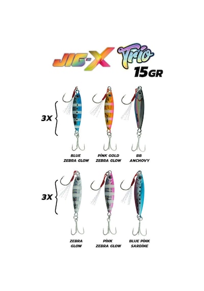 Fujin Jig-x Trio 3lü Micro Jig 15gr Tr1