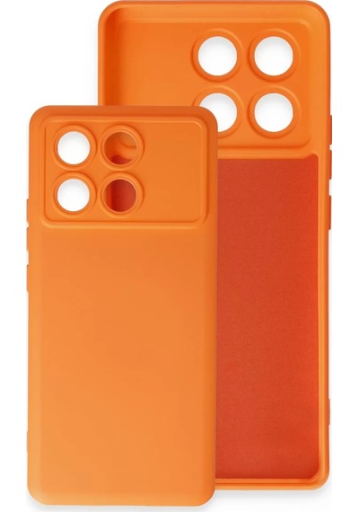 Newface Xiaomi Poco X6 Pro Kılıf Nano İçi Kadife Silikon - Sarı