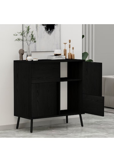 Darien Ç001 Çok Amaçlı Dolap Ahşap Siyah