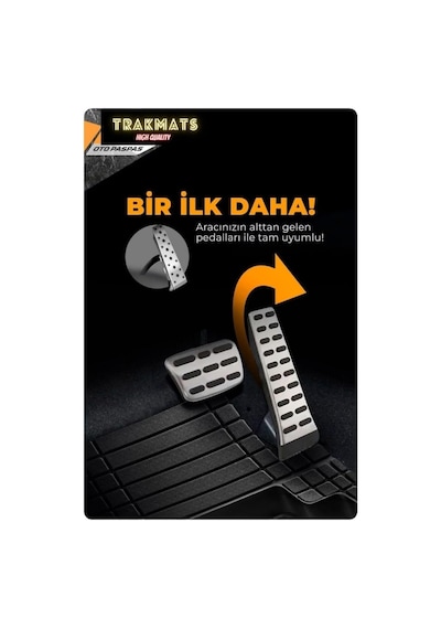 Trakmats Kyb29250 2016 4d Universal Estetik Ve Konforlu Oto Paspas Adk Siyah Peugeot 508 Seda