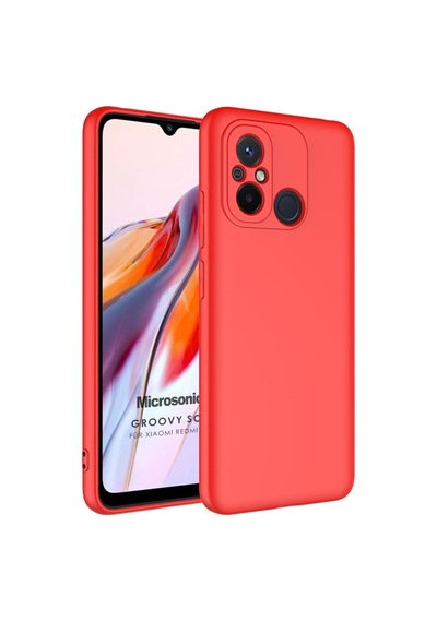 Microsonic Xiaomi Redmi 12C Kılıf Groovy Soft